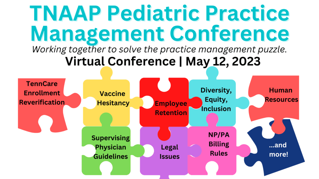 This image portrays Pediatric Practice Management Conference by TNAAP.