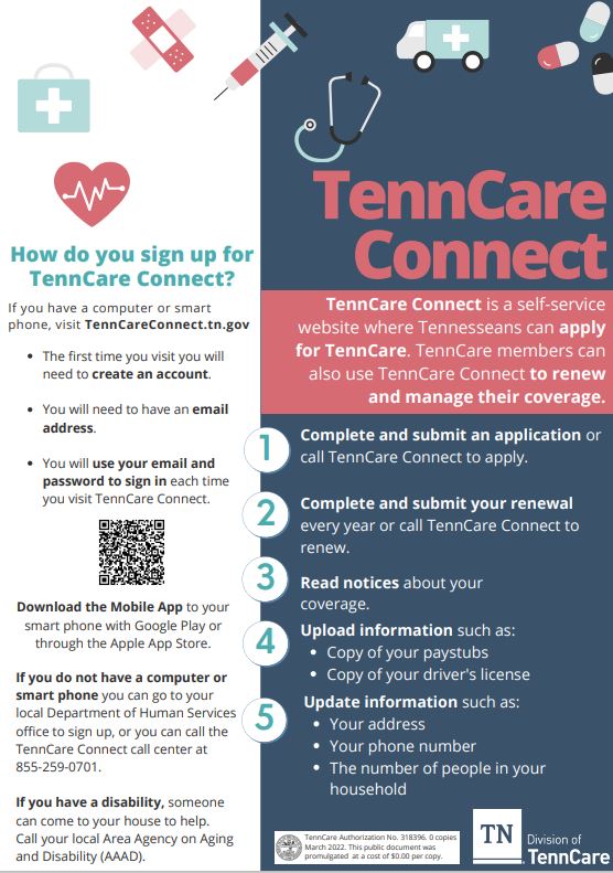 TennCare Redetermination Graphics and Posters TNAAP