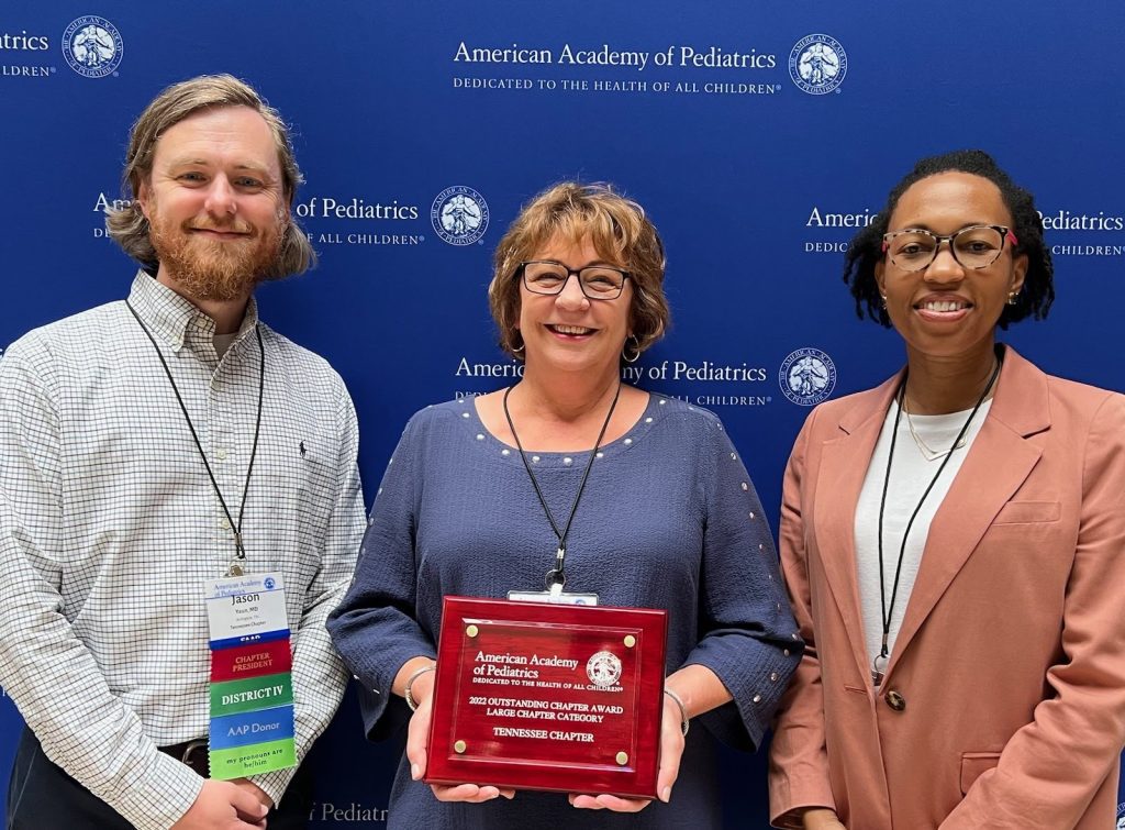 Pictured: TNAAP President Dr. Jason Yaun, Executive Director Ruth Allen, Vice President Dr. Carlenda Smith